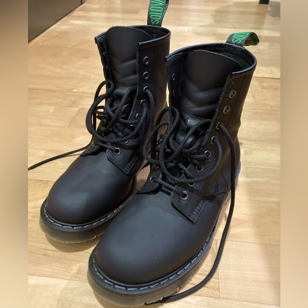 Solovair Derby Boots size UK7/US8 (but feels like a 10 in U.S. women’s sizing)